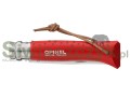 Nóż Opinel Inox Origins Red rzemień No.08 (001705)-103071