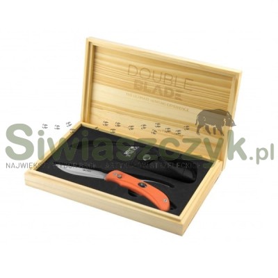 Nóż RealHunter Double Blade pomarańczowy -102998