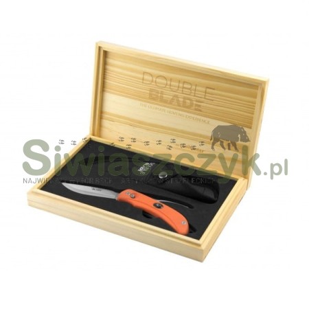 Nóż RealHunter Double Blade pomarańczowy -102998