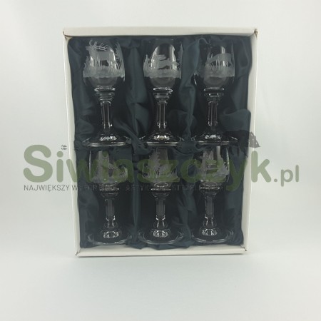 Zestaw SG111 kieliszki grawerowane n/n 35ml -szkło-103724