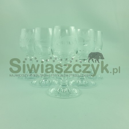 Zestaw SG111 kieliszki grawerowane n/n 35ml -szkło-103725