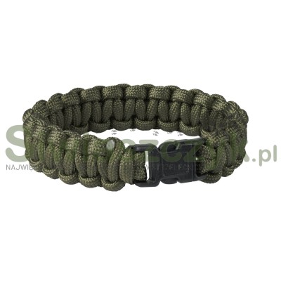 Bransoletka SURVIVAL BRACELET Paracord Olive Green-103857