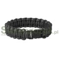 Bransoletka SURVIVAL BRACELET Paracord Black -103853