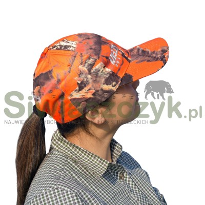 Czapka Delta Optical z daszkiem orange/camou-105137
