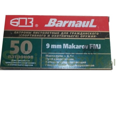 Amunicja BARNAUL 9mm Makarov 6,1g (95gr)-101122