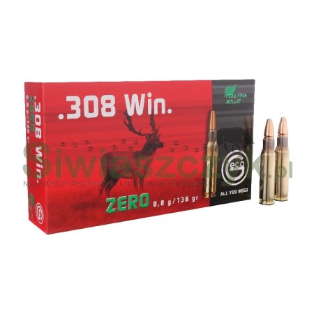 Amunicja GECO 308 Win ZERO 8,8g (136gr)-102067