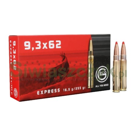 Amunicja GECO 9,3x62 EXPRESS 16,5 g (255gr)-102075