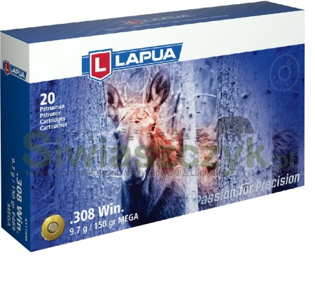 Amunicja LAPUA 308 Win Mega 9,72g(150gr)-101362
