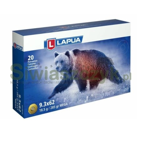 Amunicja LAPUA 9,3x62 Mega 18,5g(285gr)-104748