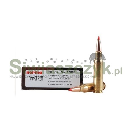 Amunicja NORMA 7mm RM Nosler BST 9,1g (140gr)-102039