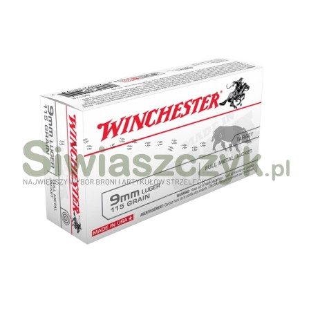 Amunicja WINCHESTER 9x19 FMJ 7,5g (115gr)-101083