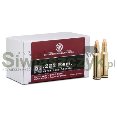 Amunicja RWS 222Rem MJ 3,4 g (52gr)-101795