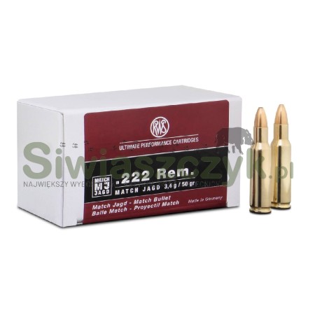 Amunicja RWS 222Rem MJ 3,4 g (52gr)-101795