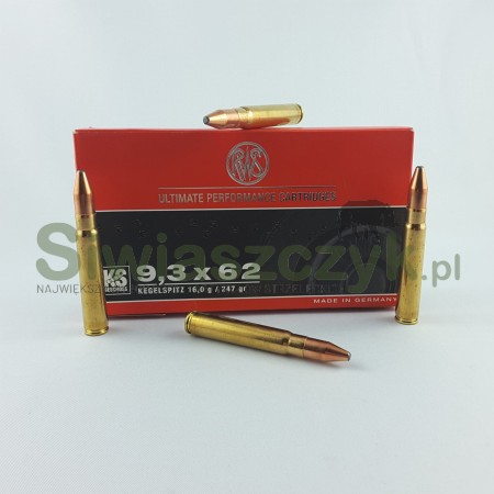 Amunicja RWS 9,3x62 KegelSpitz 16g(247gr)-104024