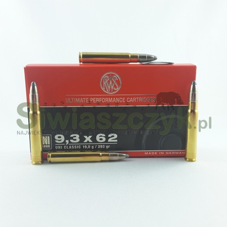 Amunicja RWS 9,3x62 UNI CLASSIC 19g(293gr)-104023
