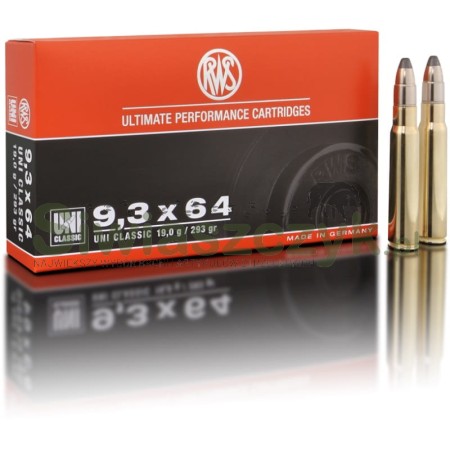 Amunicja RWS 9,3x64 UNI 19g(293gr)-102637