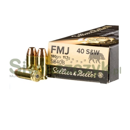 Amunicja S&B 40 S&W FMJ 11,7g (180gr)-101134