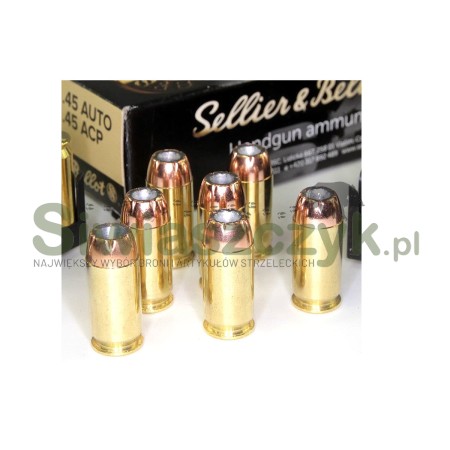 Amunicja S&B 45AUTO JHP 14,9g (230gr)-101137