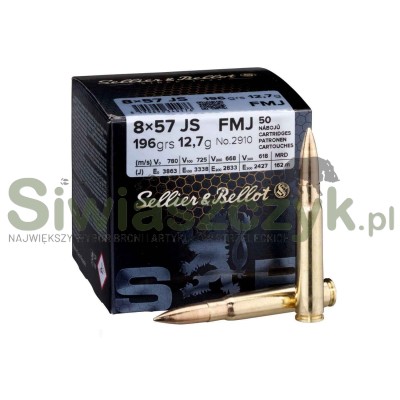 Amunicja S&B 8x57JS FMJ 12,7g (196gr)-101135