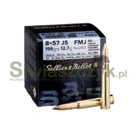 Amunicja S&B 8x57JS FMJ 12,7g (196gr)-101135