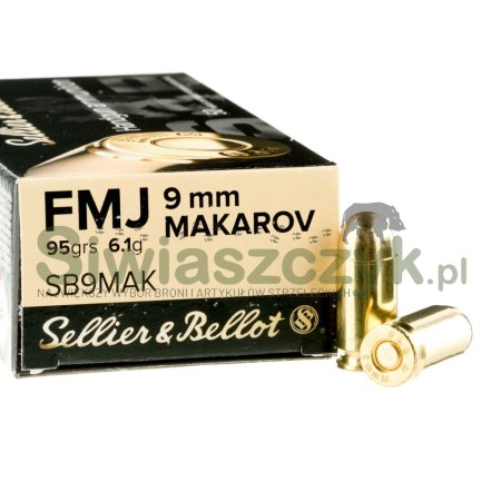 Amunicja S&B 9mm Makarov FMJ 6,1g(95gr)-102837