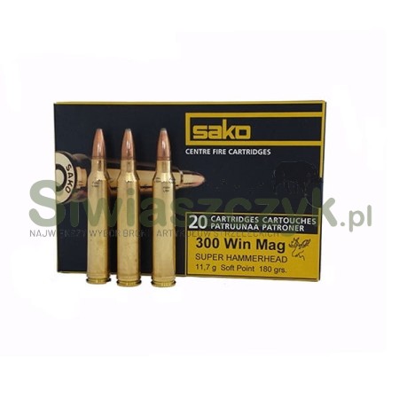 Amunicja SAKO 300 WIN.MAG. SP 11,7g(180gr)-103113