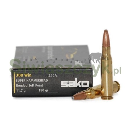 Amunicja SAKO 308WIN. SP 11.7g(180gr) (236A)-102655