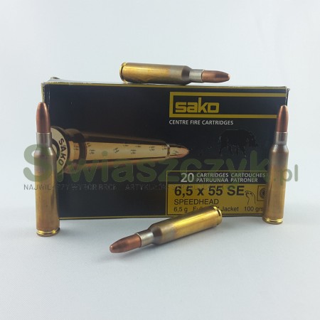 Amunicja SAKO 6,5x55SE FMJ 6,5g(100gr)-104035