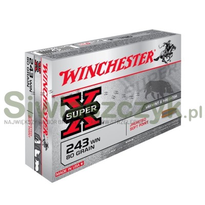 Amunicja WINCHESTER 243Win PSP 5,2g(80gr)-101921