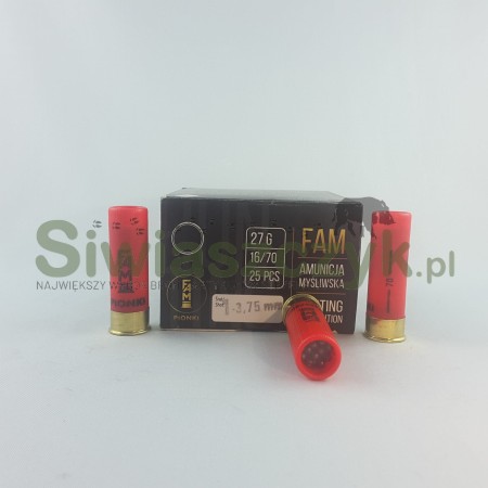 Naboje  FAM 16/70 ZAT 27g 1-3,75mm-104124