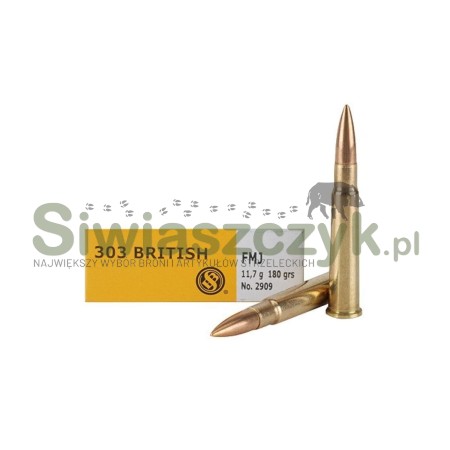 Amunicja S&B 303 Brit. FMJ TRAINING 11,7g(180gr)-102610