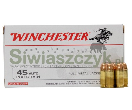 Amunicja WINCHESTER 45AUTO FMJ 14,9g (230gr)-102749