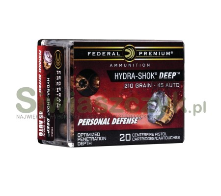 Amunicja FEDERAL 45 AUTO HYDRA-SHOK DEEP JHP 13,61g(210gr)-103932