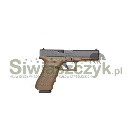 Pistolet GLOCK 17 (GEN 4) FDE kal.9x19 -100224