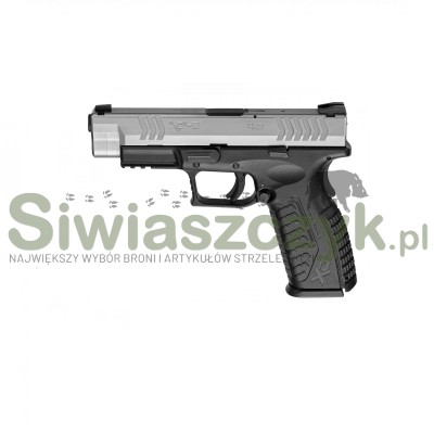 Pistolet XDM-9  4,5'' czarno-srebrny kal. 9x19 -100093