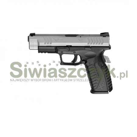 Pistolet XDM-9  4,5'' czarno-srebrny kal. 9x19 -100093