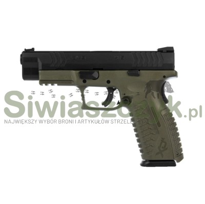 Pistolet XDM-9  4,5'' czarno-zielony kal. 9x19-101782