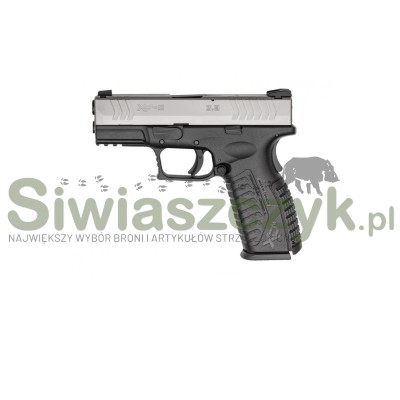 Pistolet XDM-9 3,8'' czarno-srebrny kal. 9x19-100102