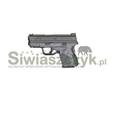 Pistolet XDS-9  3,3'' czarno-szary, Kal. 9x19-100106