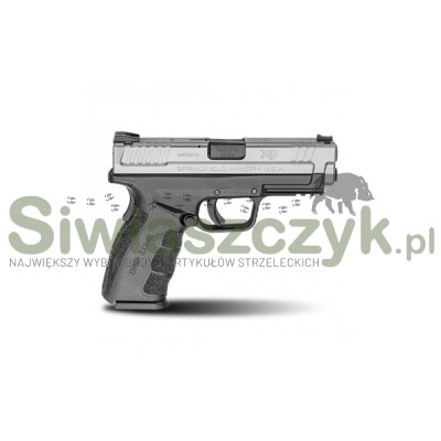 Pistolet XD-9 MOD.2 4'' srebrno-czarny kal. 9x19-102679