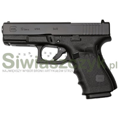 Pistolet GLOCK 19 MOS (GEN 4) kal.9x19-102443