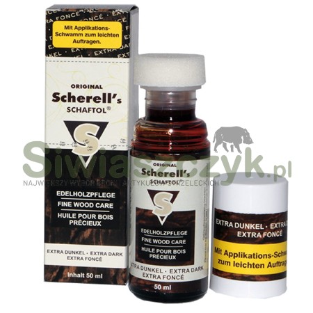 Olej Scherell Schaftol ciemny brąz 50 ml -101436
