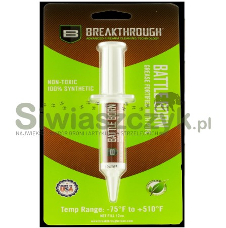 Smar do broni BATTLE BORN BREAKTHROUGH z cząsteczkami PTFE strzykawka (BTG-12CC)-101302