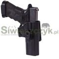 Kabura z klipsem na pas RELEASE BUTTON do GLOCK 17 - Military Grade Polymer - Czarny-102042