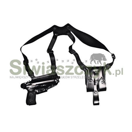 Kabura VEGA OK109 Black/Leather - Glock 17/19/22/23+szelki-103354