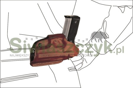 Kabura VEGA N173 Marrone/Tan Glock 43-103299