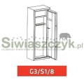 Szafa metalowa Novcan G3/S1/8  RAL6007-102136