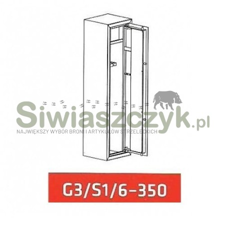 Szafa metalowa Novcan G3/S1/6-350  RAL6007-102140