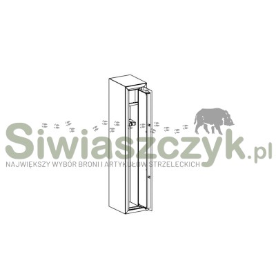 Szafa metalowa Novcan G3/S1/3-350 PRIMOR RAL9002-106720