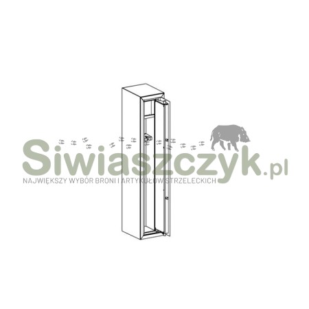 Szafa metalowa Novcan G3/S1/3-350 PRIMOR RAL9002-106720